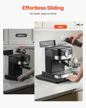 VEVOR black appliance slider shown on a dark countertop