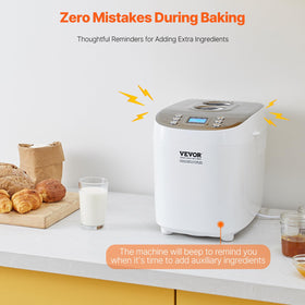 VEVOR bread maker three crust colors customize texture