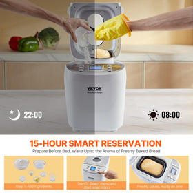 VEVOR bread maker three loaf sizes fit family needs