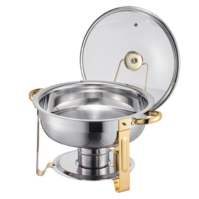 Lid and base of VEVOR chafer provide safe, stylish serving