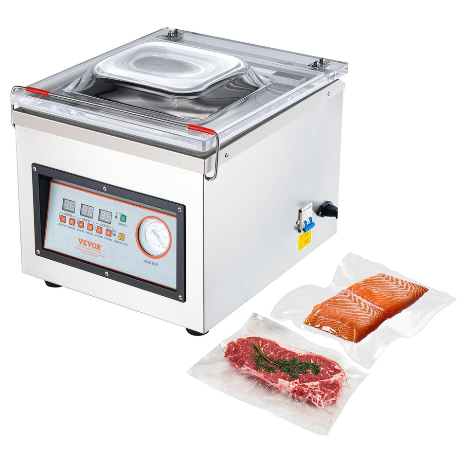 VEVOR Chamber Vacuum Sealer with 12.6-inch sealing length suitable for bulk packaging.