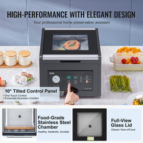 VEVOR chamber vacuum sealer interior chamber with ample space for batches