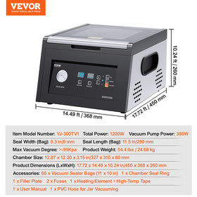 VEVOR chamber vacuum sealer marination mode enables flavorful infusion