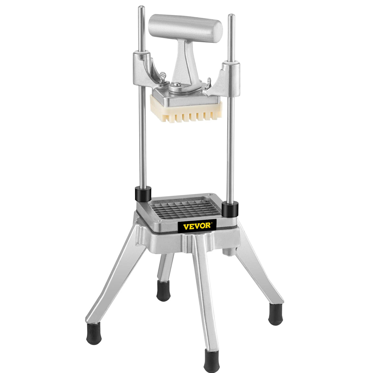 VEVOR chopper quarter-inch blade for evenly sized vegetables and fruits.