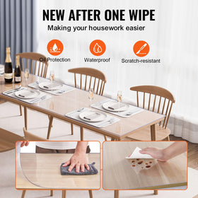 VEVOR easy-install table mat lays flat after setup