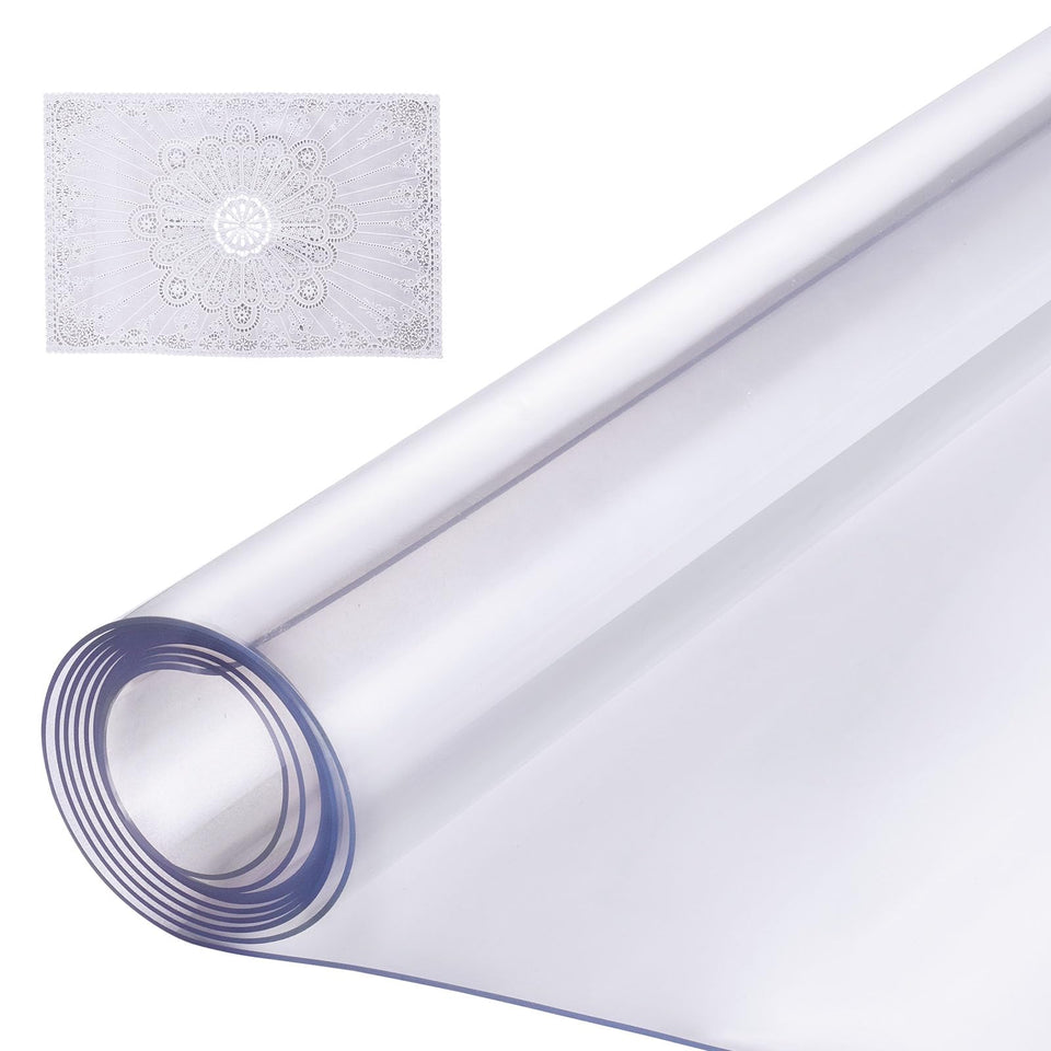 VEVOR clear table cover 42x96 protects surfaces from scratches and spills