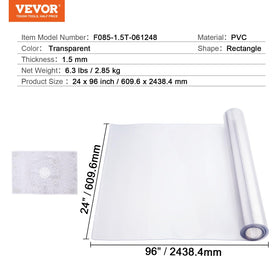 VEVOR clear table cover offers easy cleanup and maintenance