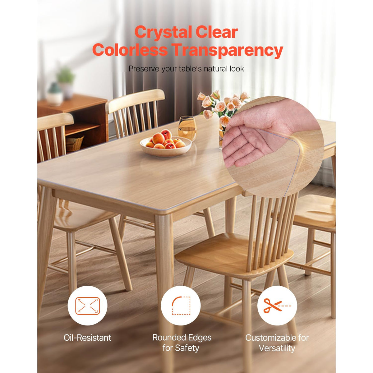 VEVOR Table protector’s anti-slip surface reduces movement of items