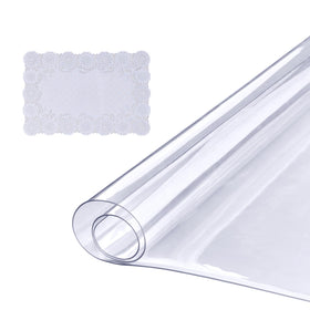 VEVOR Clear Table Cover Protector on a desk surface guards against scratches and spills