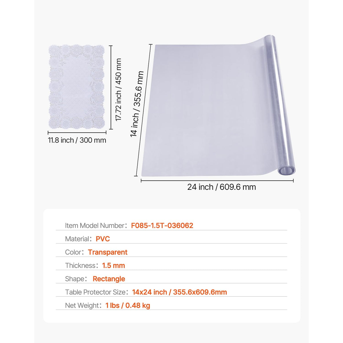 VEVOR Easy-clean design lets you wipe away spills quickly