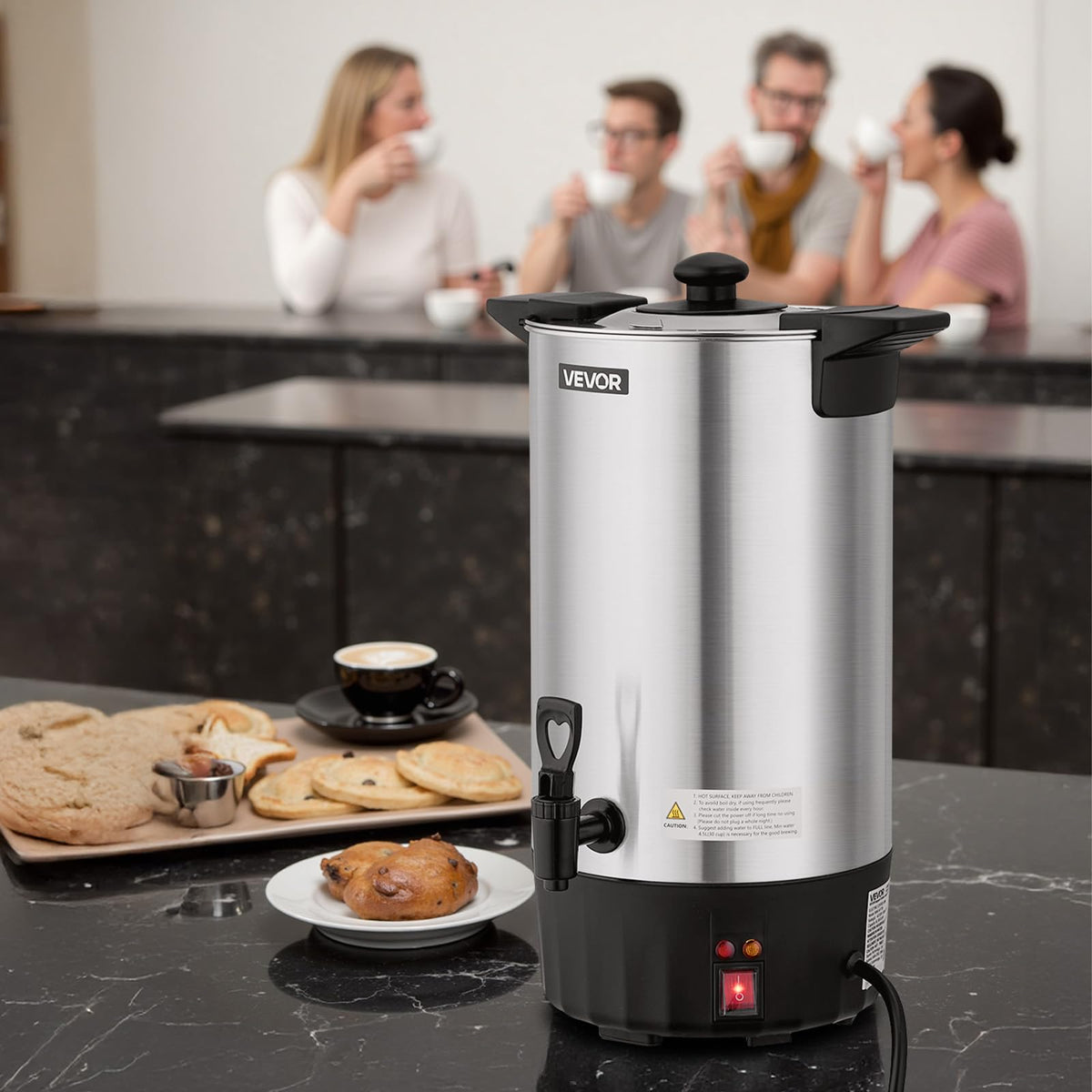 VEVOR dual no-drip spout helping keep the counter clean