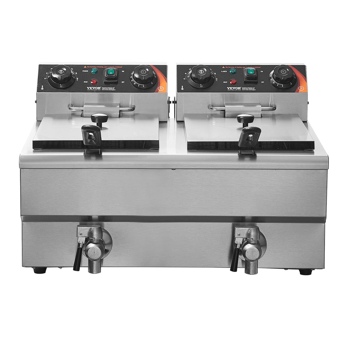 VEVOR commercial fryer in a kitchen setup demonstrates reliable capacity for delis.