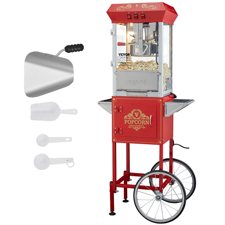 VEVOR popcorn machine with 8oz kettle for high-volume pops