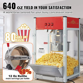 VEVOR commercial popcorn machine tempered glass doors let you see quality in seconds.