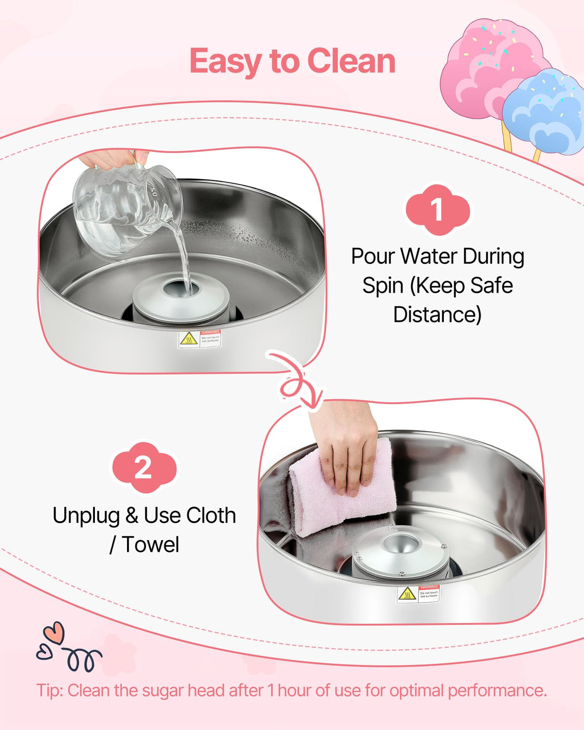 VEVOR Cotton Candy Machine ideal for family parties and kids' birthdays