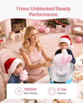 VEVOR Cotton Candy Machine overheat guard supports safe operation