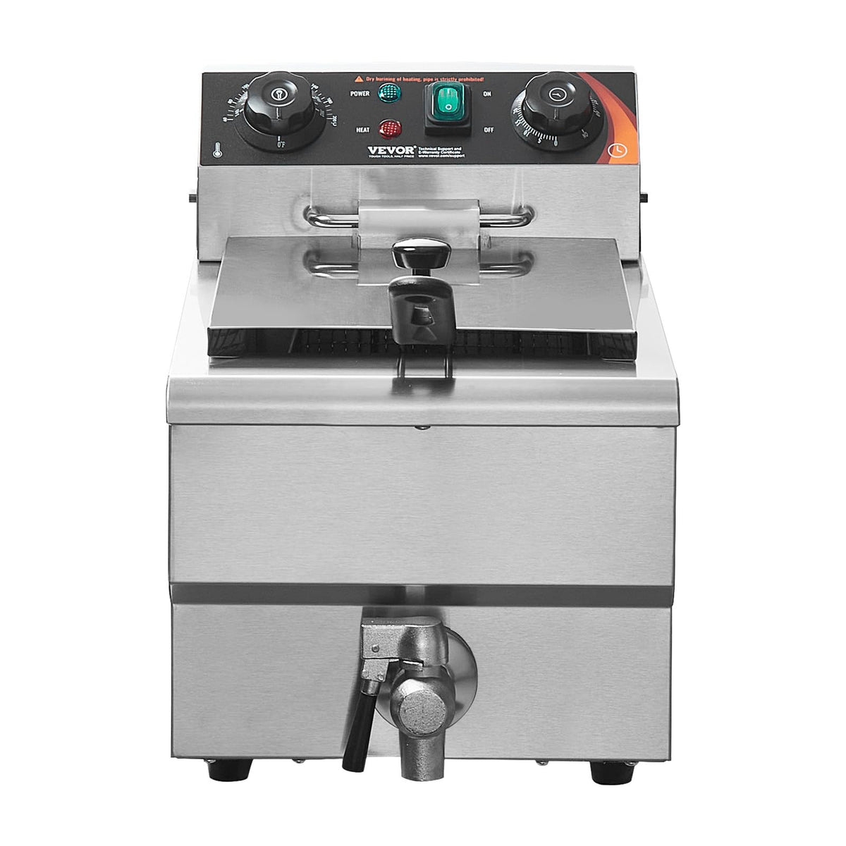 VEVOR deep fryer countertop use fits compact kitchen setups.