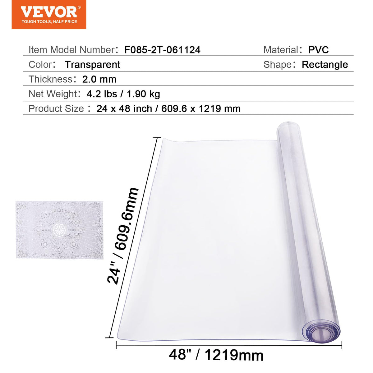 VEVOR easy installation guides included to flatten and fit snugly.