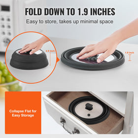 VEVOR easy grip handle on the lid for safe handling