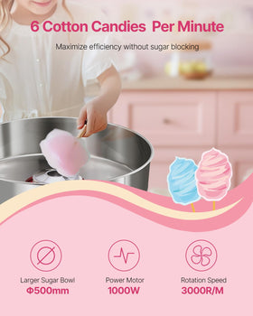 VEVOR control panel with temperature knob for precise candy control