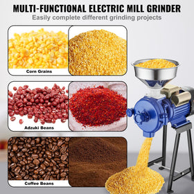 VEVOR mill with durable iron body for long-term performance in heavy use.