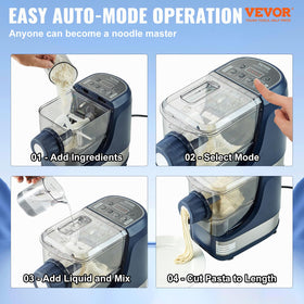 VEVOR pasta-maker kneading action captures authentic hand-kneaded texture in home pasta
