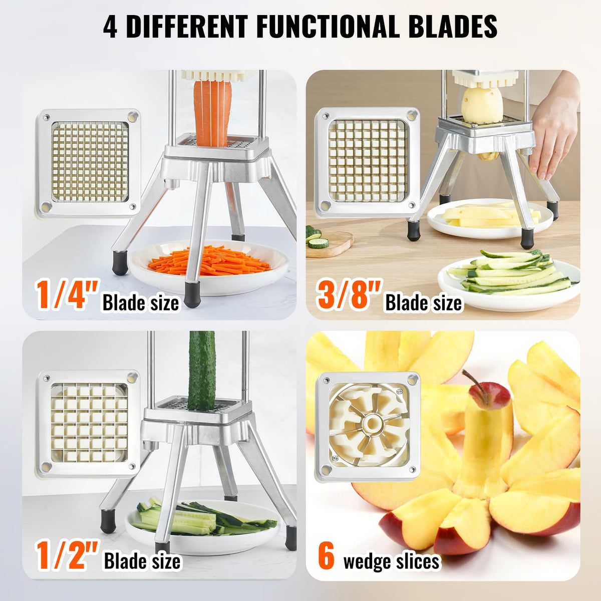VEVOR ergonomic handle shows reduced effort during prep
