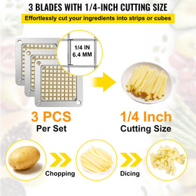 VEVOR six extra blades extend chopper life