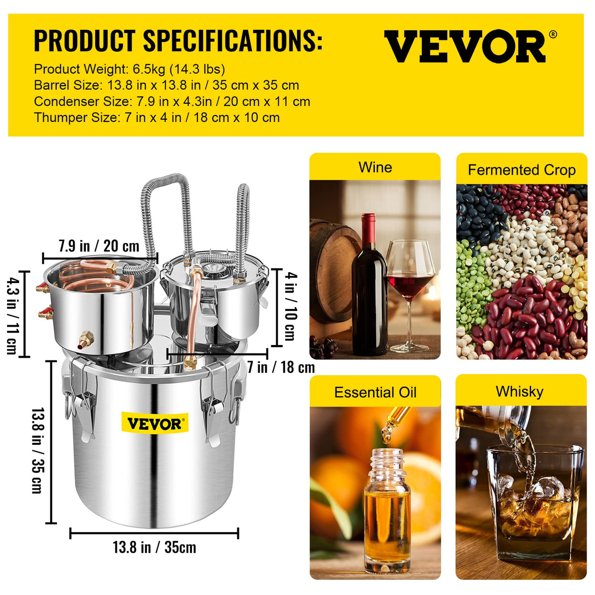 VEVOR food-grade silicone tubes ensure safe, flexible connections