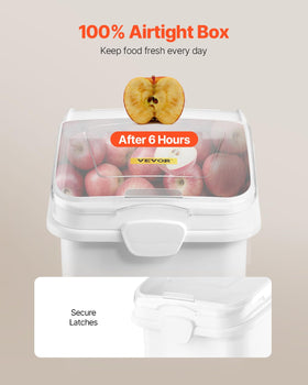 Storage bin on wheels by VEVOR shown in a kitchen setup for easy mobility