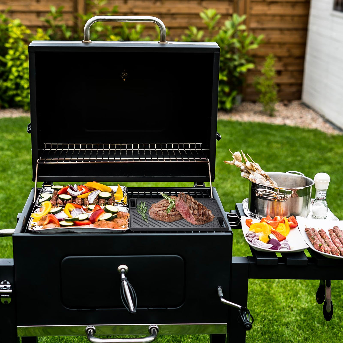 VEVOR grill/griddle campfire-ready design for outdoor cooking.