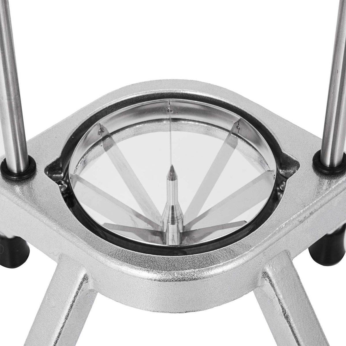 VEVOR Happybuy 8-section blades close-up emphasizes sharp stainless steel blades for clean wedges