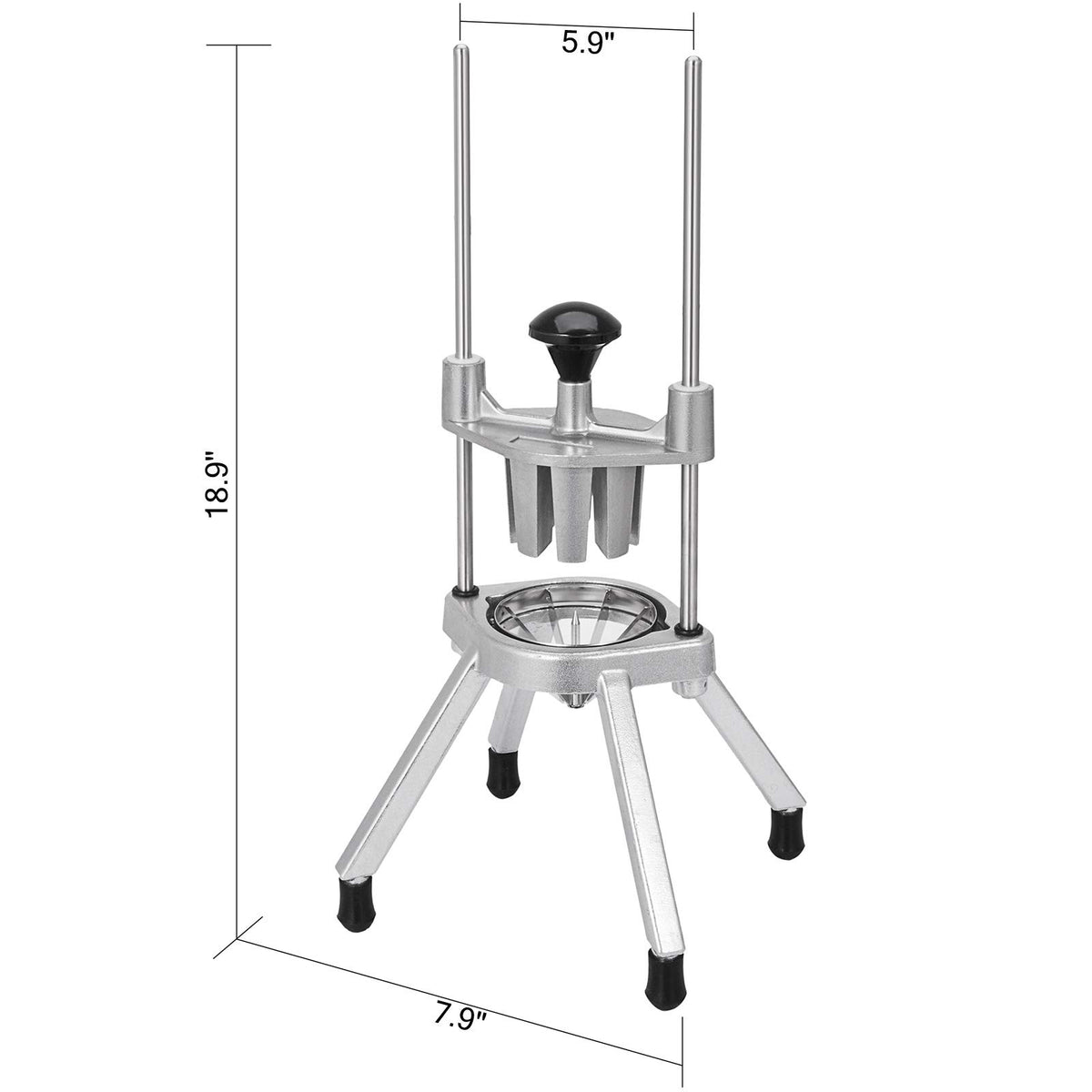 VEVOR Happybuy wedger side view highlights stable non-slip feet for steady slicing