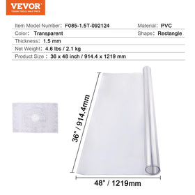 VEVOR table cover shows heat tolerance for hot beverages on protected surface.