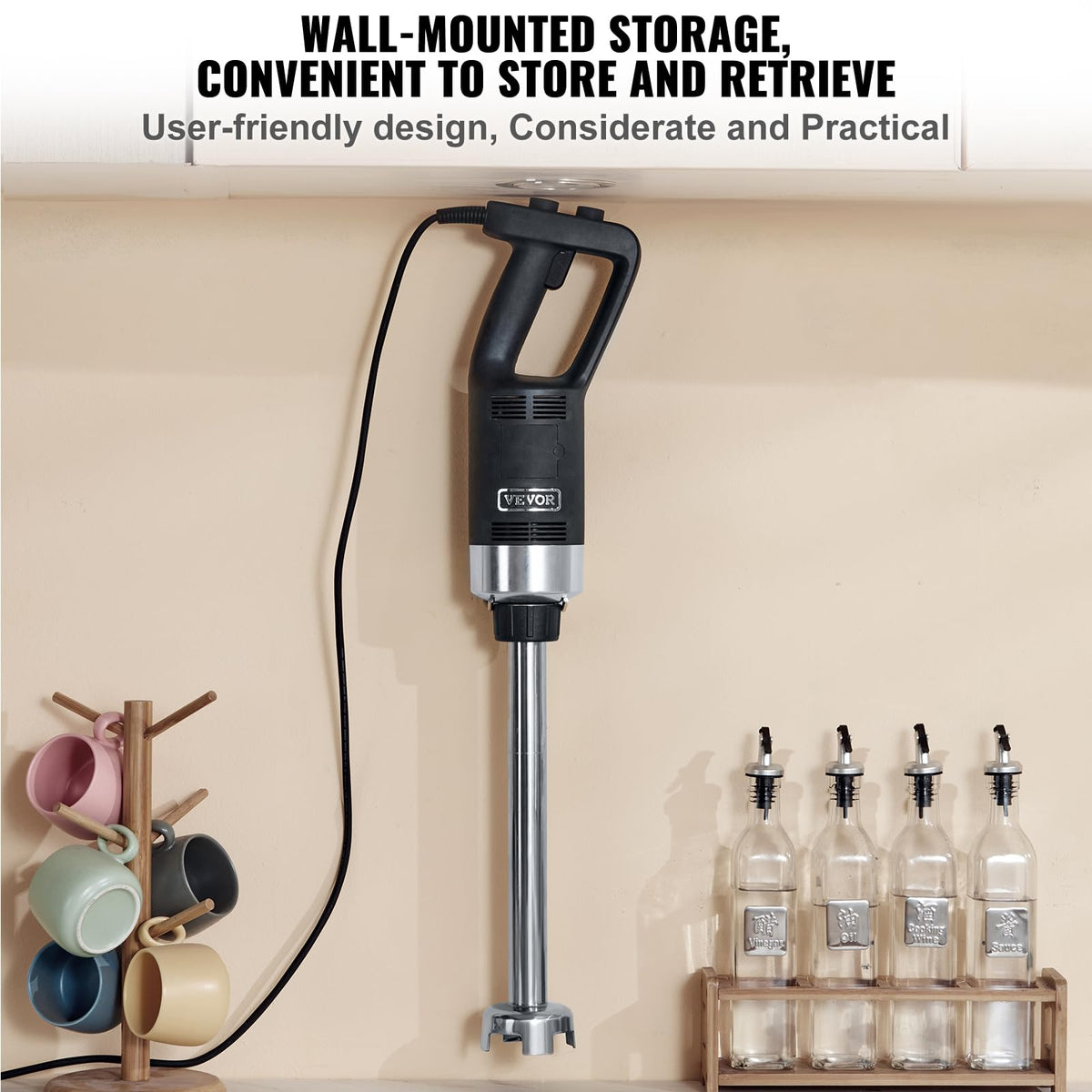 VEVOR dishwasher-safe blades simplify cleaning after busy service.