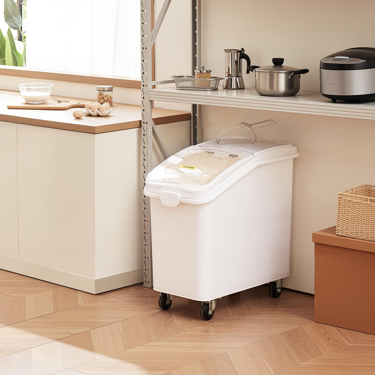 VEVOR kitchen storage on wheels ready for flexible pantry organization