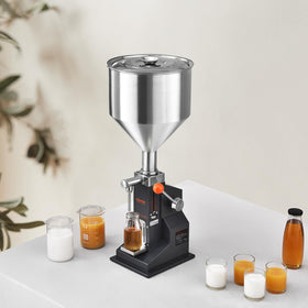 VEVOR manual paste liquid filling machine 11-5l-hopper supports longer runs.