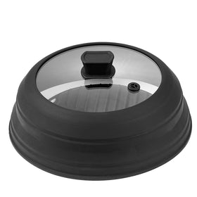 VEVOR microwave splatter cover closed keeps the microwave clean and neat