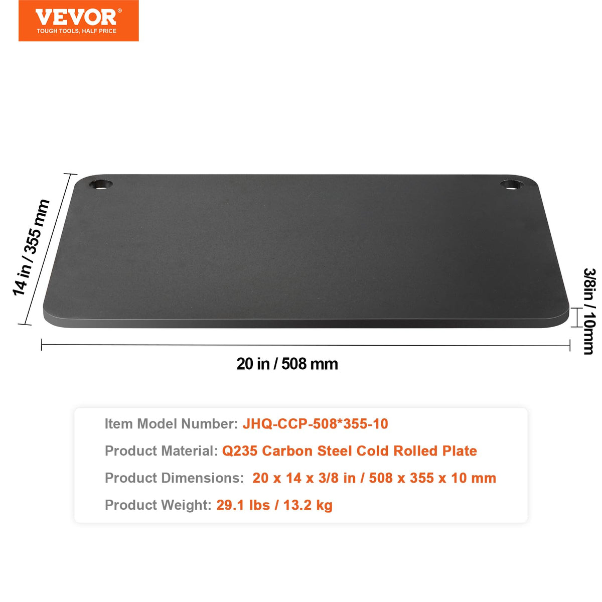 VEVOR pizza steel versatile for indoor ovens and outdoor grills.