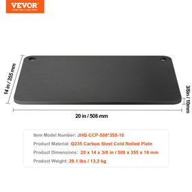 VEVOR pizza steel versatile for indoor ovens and outdoor grills.