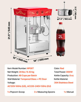 VEVOR kernel catcher helps maintain a clean popping chamber