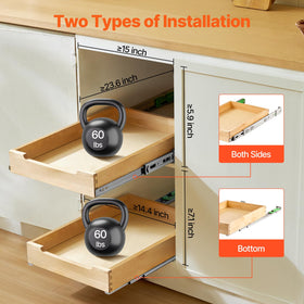 VEVOR bottom-mount installation maximizes under-sink space