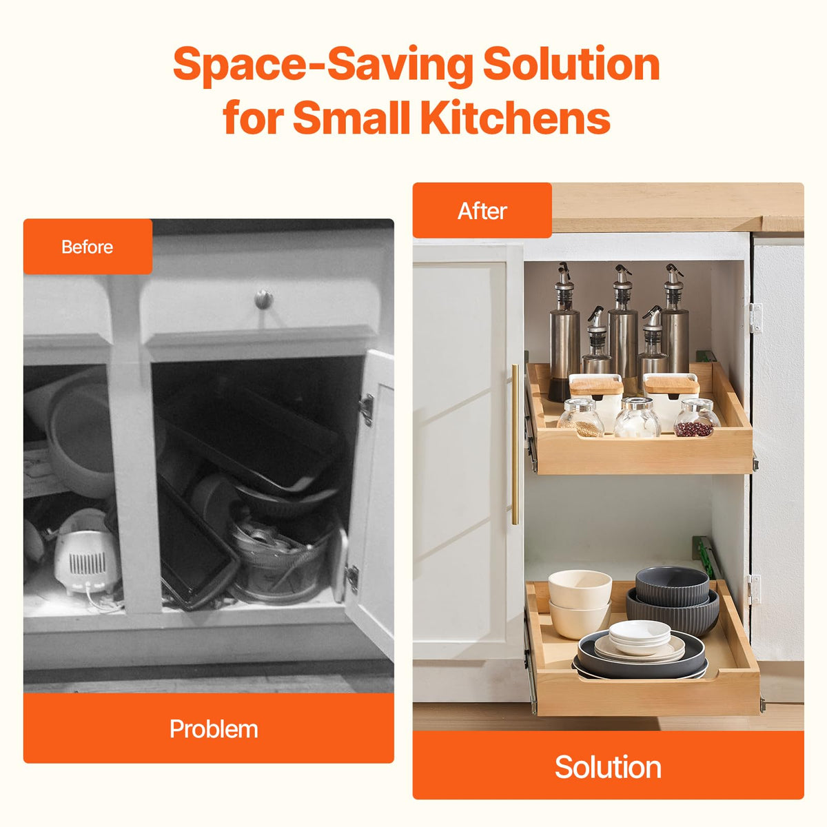 VEVOR side-mount installation option for narrow cabinets