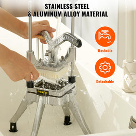 VEVOR removable blades and push block enable easy cleaning