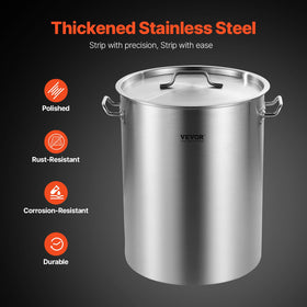 VEVOR stockpot with riveted handles for secure lifting