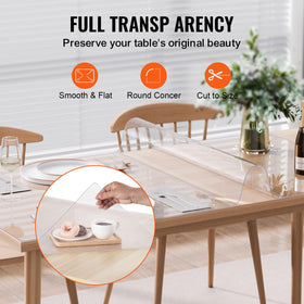 VEVOR table protector for office and dining room keeps wood grain visible