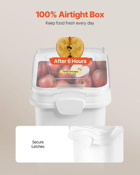 VEVOR transparent sliding lid bin lets you see contents at a glance.
