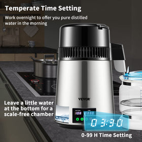 VEVOR digital display aids distillation control.