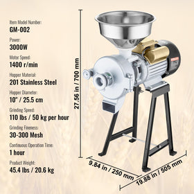 VEVOR wet grinding disc creates smooth pulp from soaked ingredients.