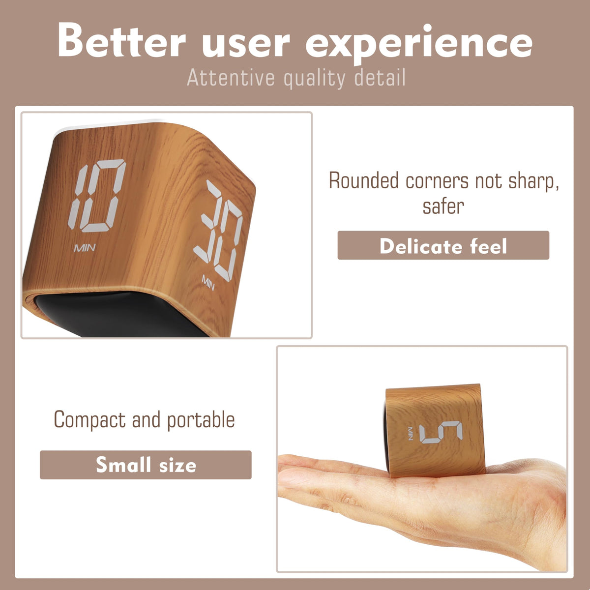 VEWINGL Cube timer at 30 minutes for meetings and tasks.